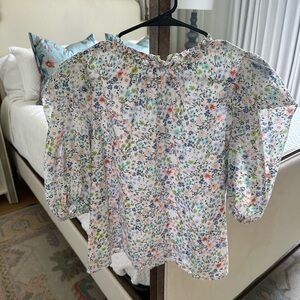 Karlie Floral Ruffle Blouse